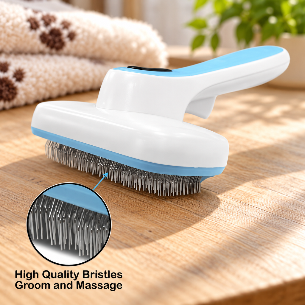 Self-Cleaning Slicker Brush