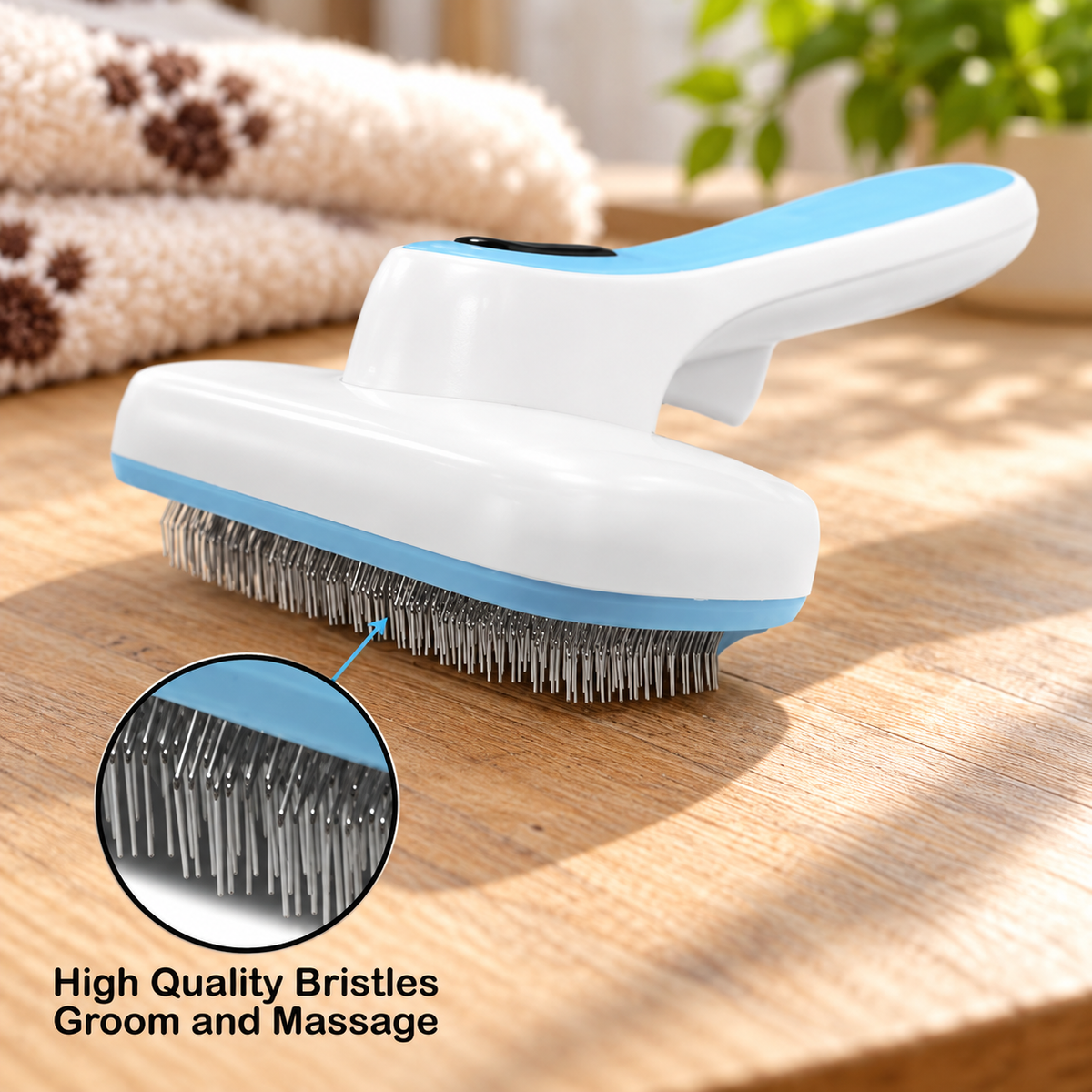 Self-Cleaning Slicker Brush